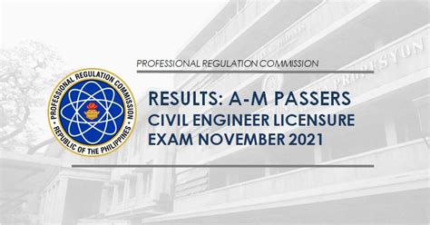 2021 civil engineering board exam result|M.